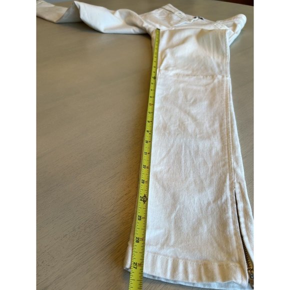 Emerson‎ Fry Mick White Ankle Zipper Jeans Size 6 - Picture 14 of 16